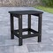 Flash Furniture Charlestown All-Weather Poly Resin Wood Adirondack Side Table in Black JJ-T14001-BLK-GG - alternate 1